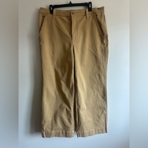 Madewell The Perfect Vintage Wide-Leg Pant in Desert Dune Size 32 - Picture 3 of 5
